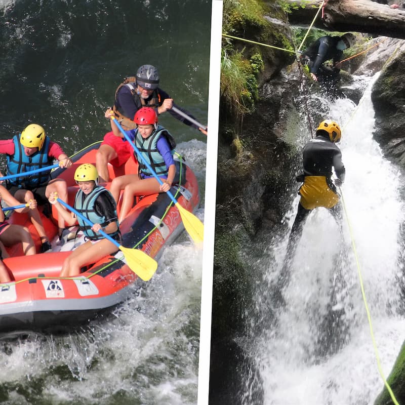Pack rafting y cañon luneda Arrepions