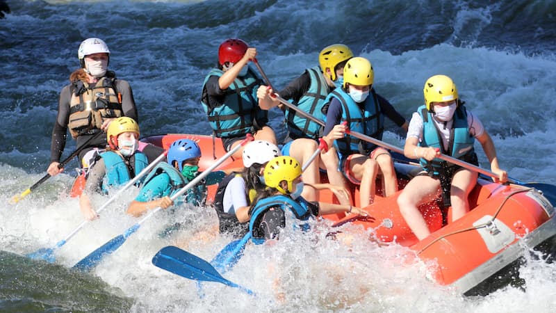 Arrepions rafting en Galicia